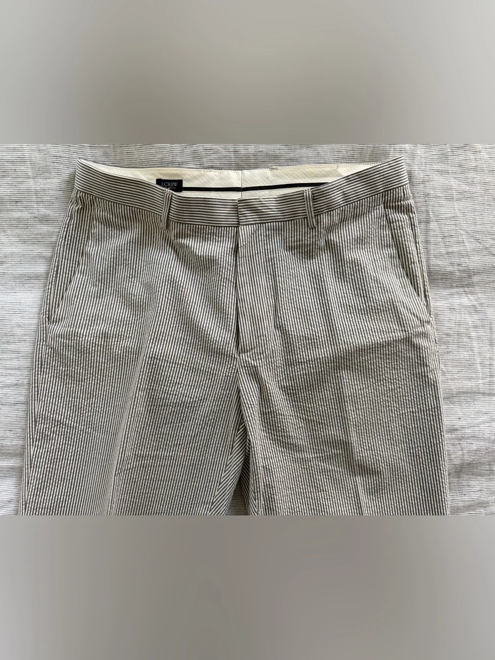 J.Crew Ludlow Seersucker Vest and Trouser - Blue